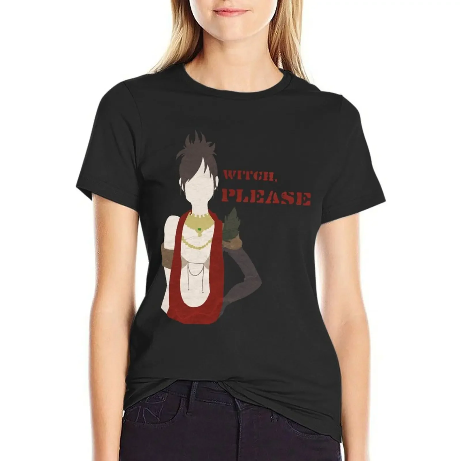 

Witch, Please T-Shirt graphics Female clothing summer clothes for Women