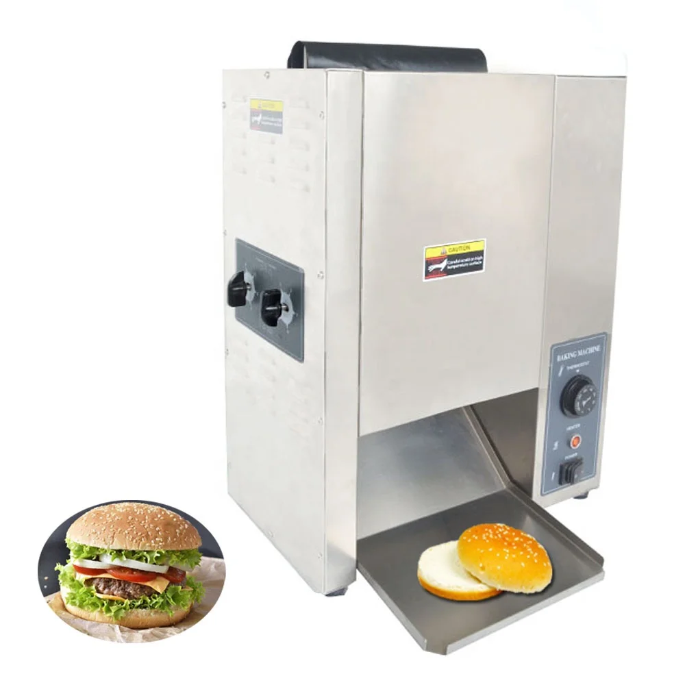

Multifunctional conveyor chain toaster/burger bread toaster/burger joint vertical contact conveyor toaster