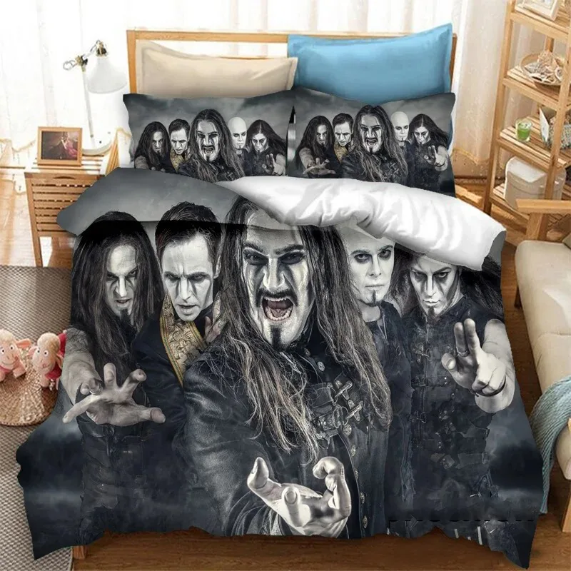 

3D Printed Powerwolf Bedding Set Boys Girls Twin Queen Size Duvet Cover Pillowcase Bed Kids Adult Fashion Home Textileextile