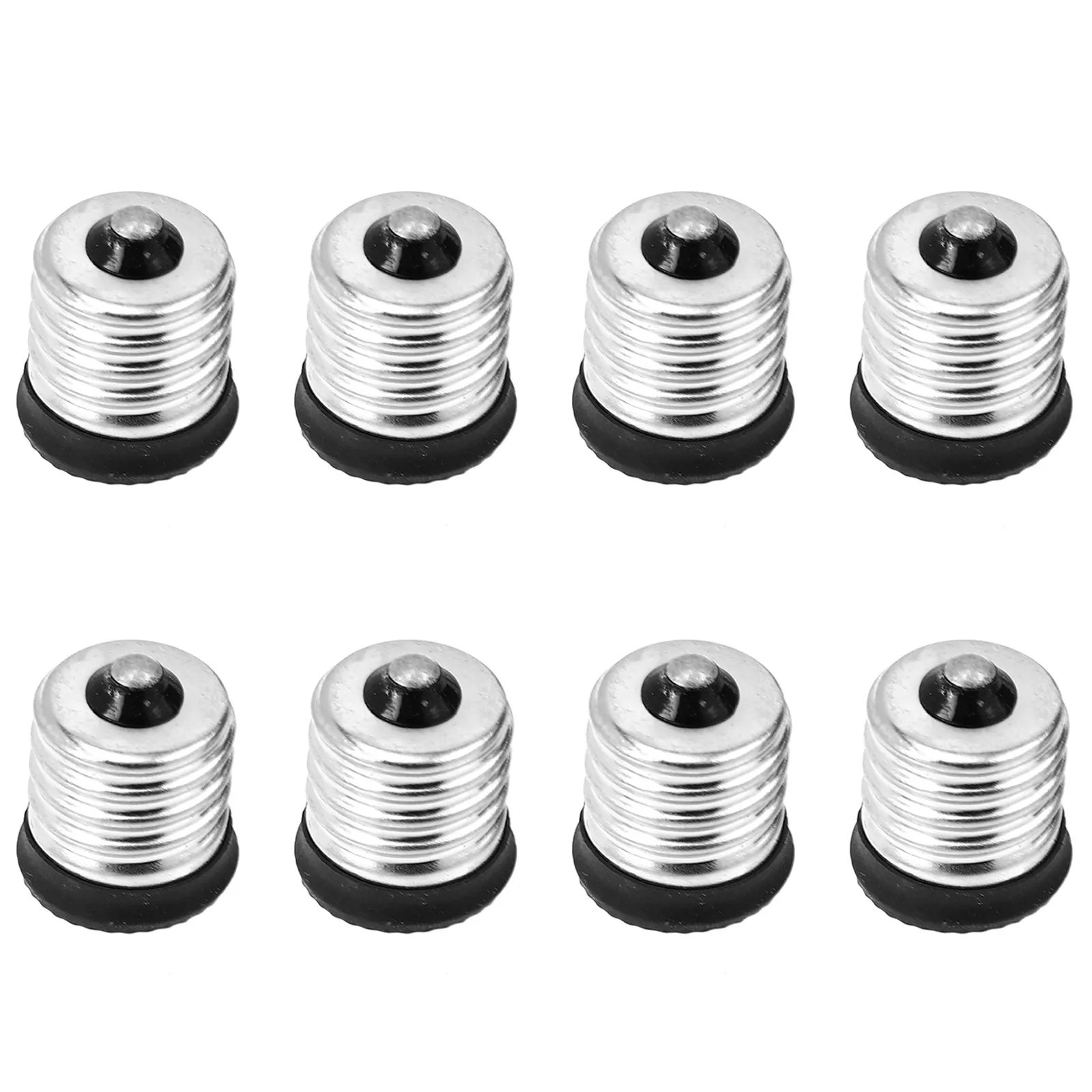 

8Pcs Lamp Socket Converter Light Bulb Holder Adapter E17 to E14 Resistant to High Heat Suitable for Shop Carport Monitoring