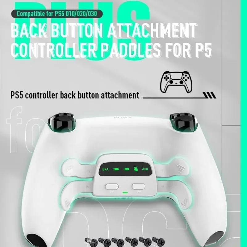 Imagem -02 - Controlador Bluetooth Gamepad Elite Quad Back Botões Programável Mapeamento Personalizado Três-level Burst Ps5