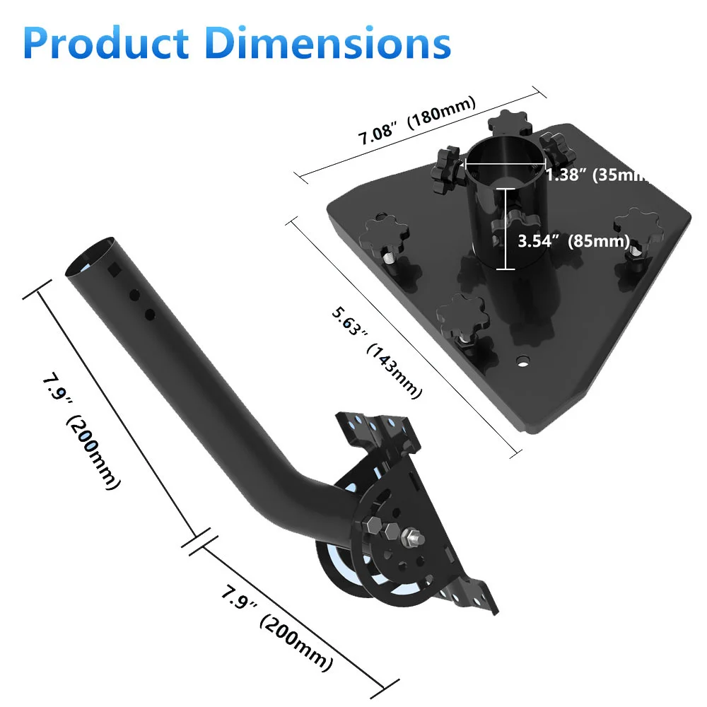 

Starlink Gen 3 Heavy Duty Pivot Roof Mount Better Signal Starlink Mounting Starlink Internet Kit Satellite with Standard Gen3 V3