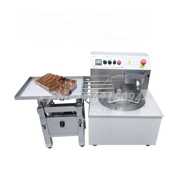 Automatic Chocolate Melting Tempering Machine with Vibration Table Electric Chocolate Tempering Machine