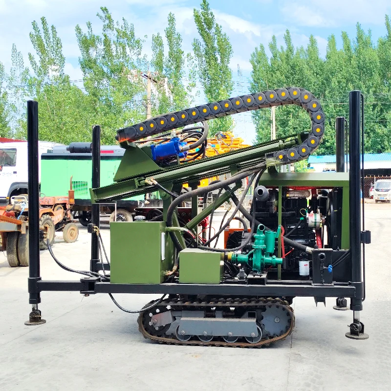 تخصيص 200 متر حفرة عميقة آبار المياه الزراعية جهاز حفر الهيدروليكية الروتاري الري آبار المياه جهاز حفر الحفر Mach
