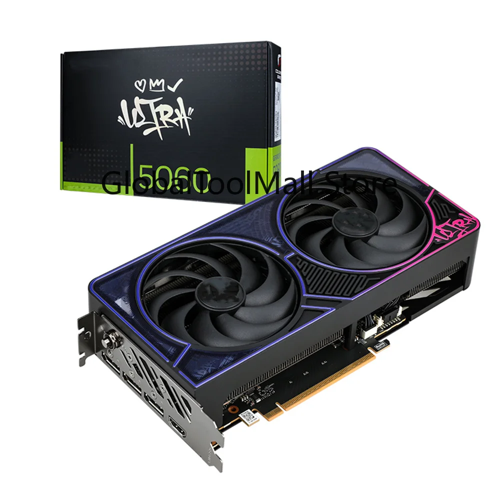Professional RTX 5060 8GB Graphics Card GDDR7 Black Edition with Dual Fan Cooling