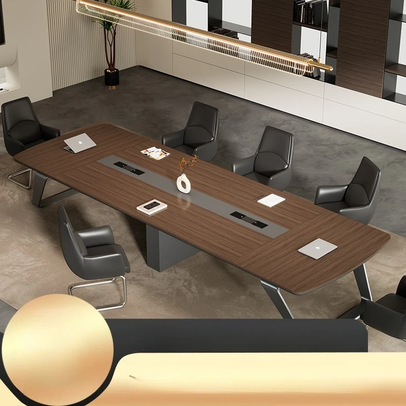 Conference table bottom paint long table large and medium office negotiation table and chair combination