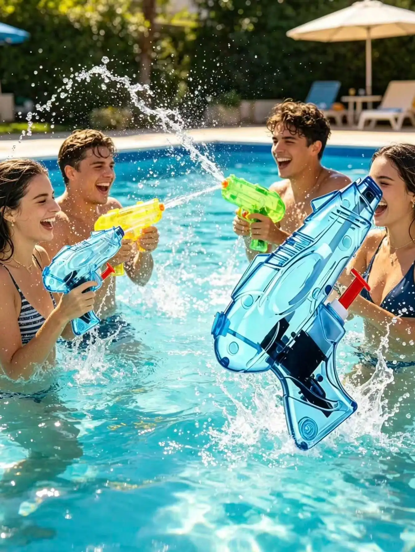 

6/12/18/24 Party Favor Packs Water Clear Water Shooters Water For Swimming Pool Summer Beach Sand Water Fightin