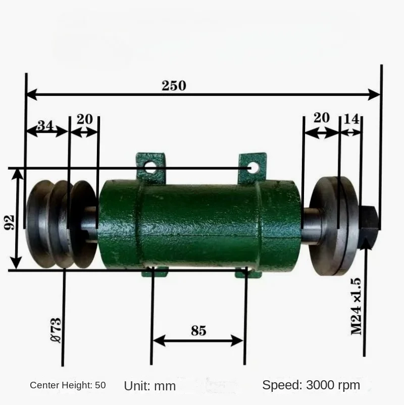 Saw shaft spindle set, woodworking table saw assembly, wooden machine shaft push table saw accessories