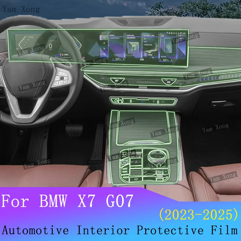 

For BMW X7 G07 G67 2023-2025 Car Full set interior film navigation film LCD screen TPU protector film Screen Transparent film