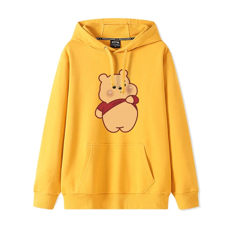 Strawberry Bear Couple Hooded Sweater Women\'s 2024 New Popular Winnie the Pooh Couple Fall Jacket Trendy Brand Hoodie Jacket