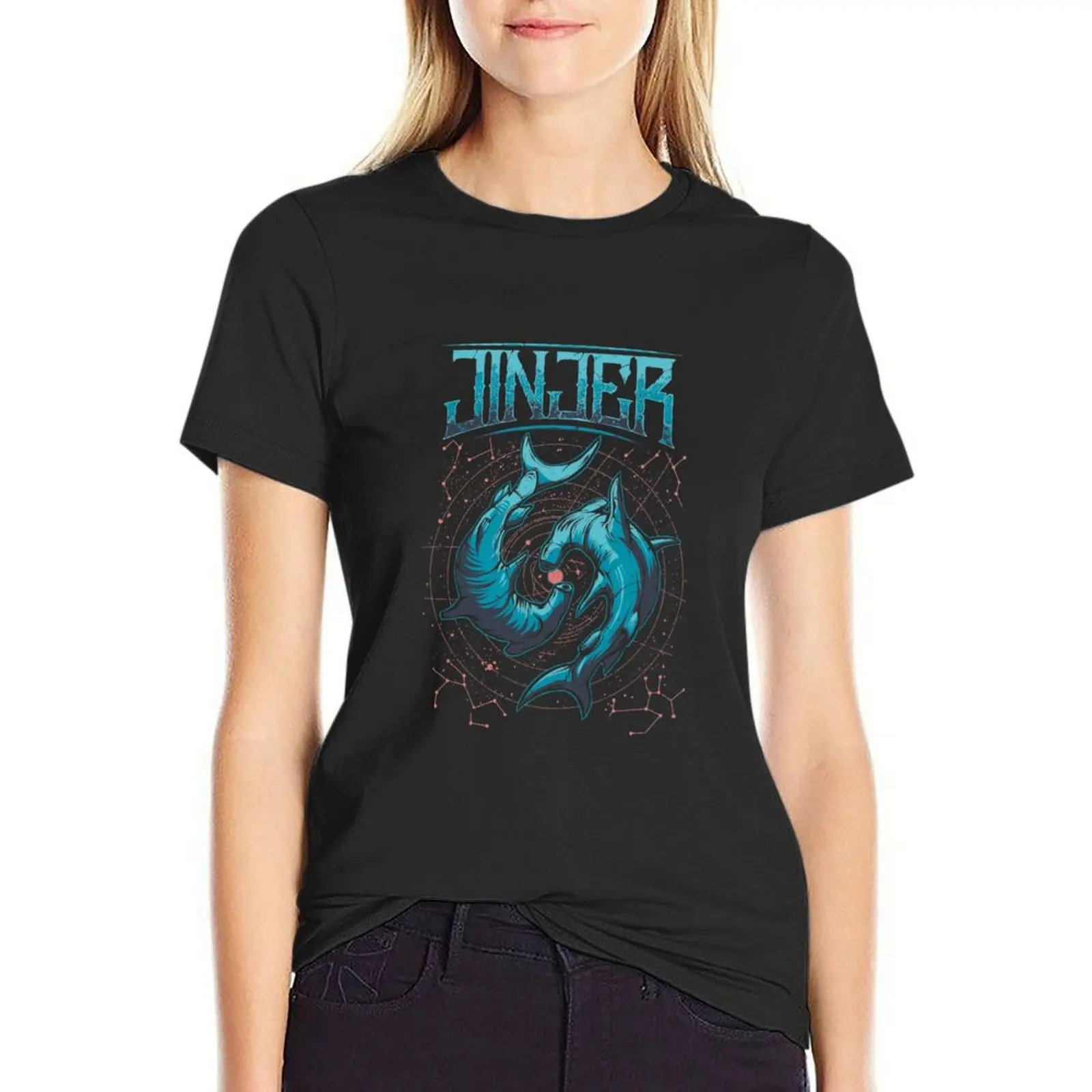 heavy metal core jinjer T-Shirt new edition customizeds oversized quick drying graphic t-shirts for Women