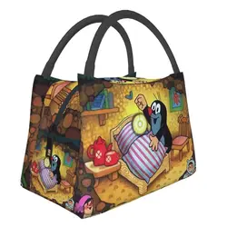 Custom Mole Lunch Bag for Women Portable Krtek Little Maulwurf Cooler Thermal Insulated Bento Box Picnic Travel Food Tote Bags
