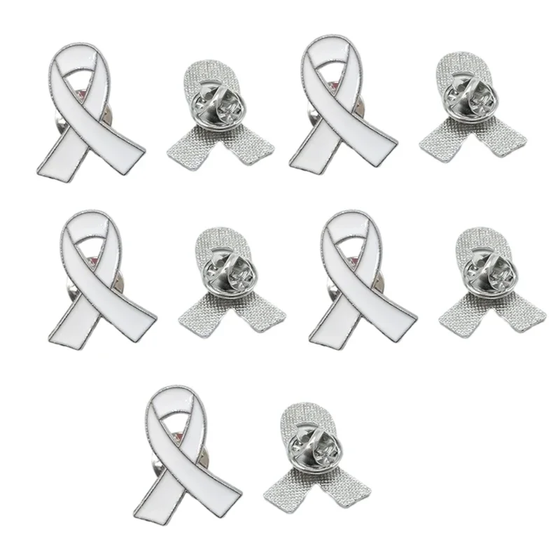 10pcs Breast Cancers Awareness Lapel Pins Pink Ribbon Pins Ribbon Lapel Pins for Charity Recognition,Public Event