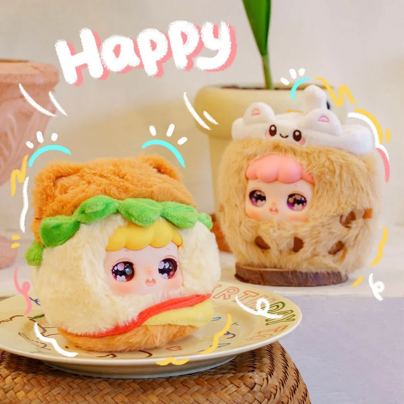 نينا ماذا تأكل نيني اليوم سلسلة صندوق أعمى من القطيفة جميلة أنيقة لطيف دمية زخرفة الديكور هدية عيد ميلاد الفتاة #2