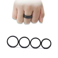 Black Strong Magnetic Ring Close Up Magic Magia Magie Magicians Accessories Coin Magic Tricks Finger Decoration 18/19/20/21mm