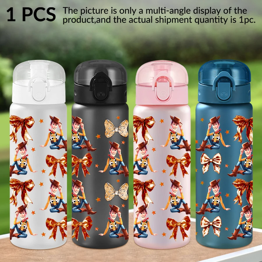 

1Pc Disney Woody Bow Pattern 26oz Plastic Water Bottle Outdoor Sports Water Cup Birthday/Homecoming Gift