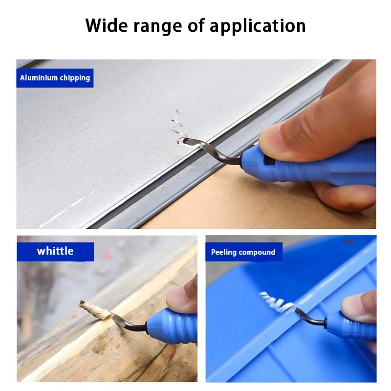 Trimming Knife Scraper Edge Deburring Head Cutters Set Burr Remover Hand Tool For Wood Plastic