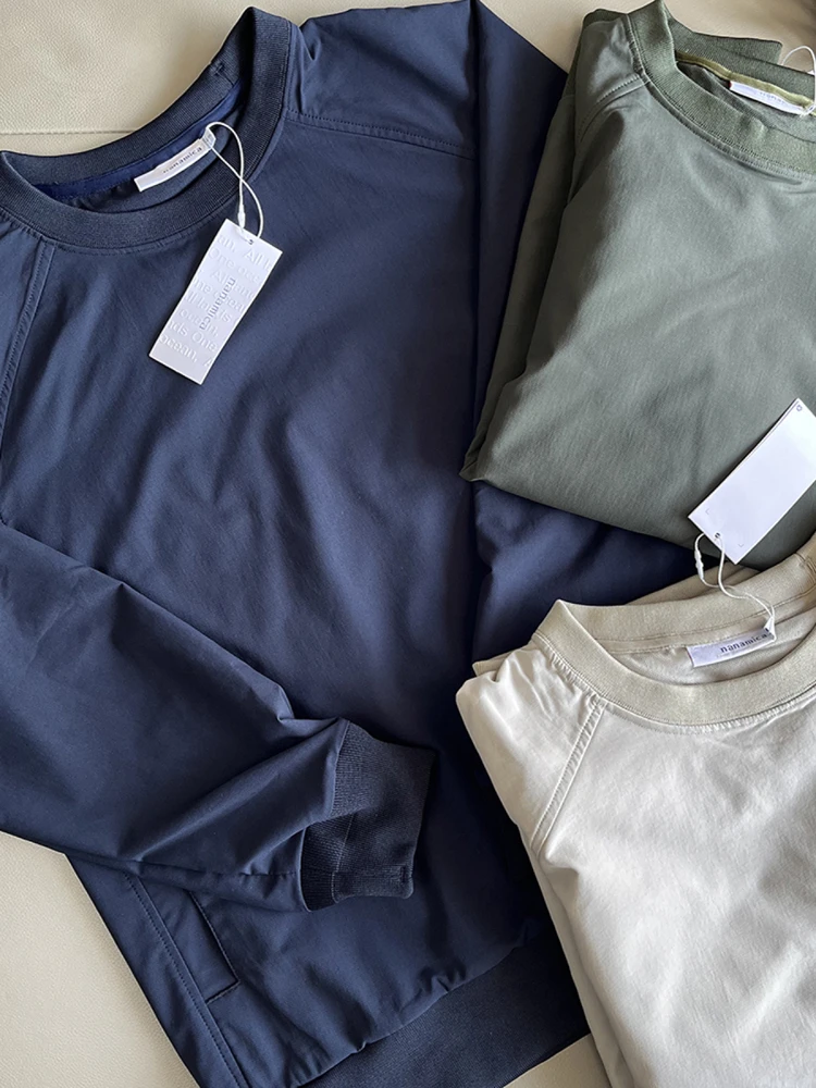 

Nanca DRY Crew Ne Lightweight Loose Fit round Ne Sweatirt Breathable Qui Dry Function Thin Hoodie for Young Men Casua...