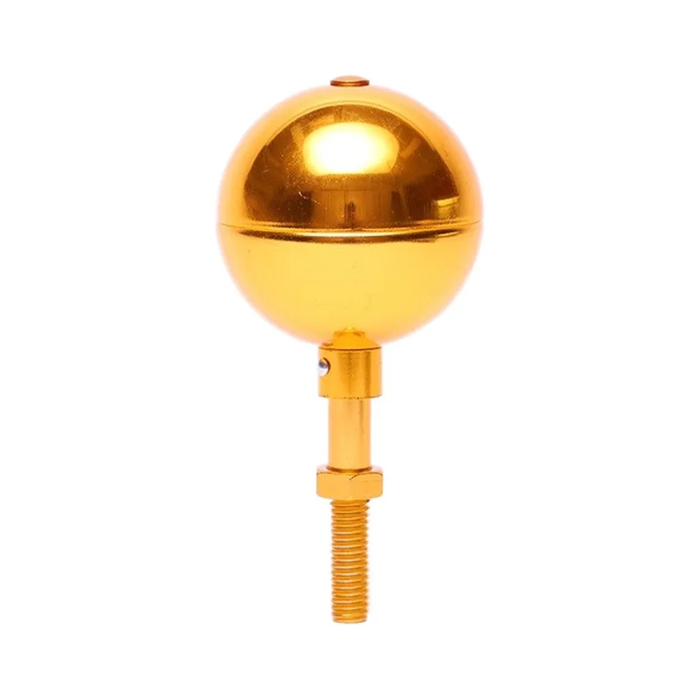 Outdoor Flagpole Gold Ball Top 3 inch Aluminum 75mm Diameter Flagpole Accessory for Standard Pole Compatibility
