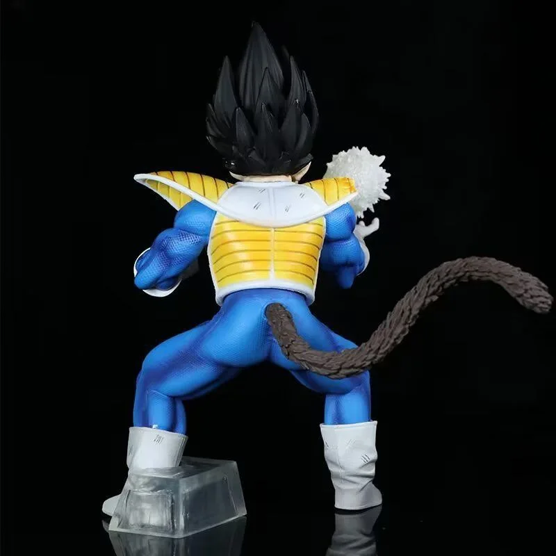 17cm anime dragon ball z transformado vegeta macaco estátua com lua artificial pvc figura de ação modelo colecionável ornamentos