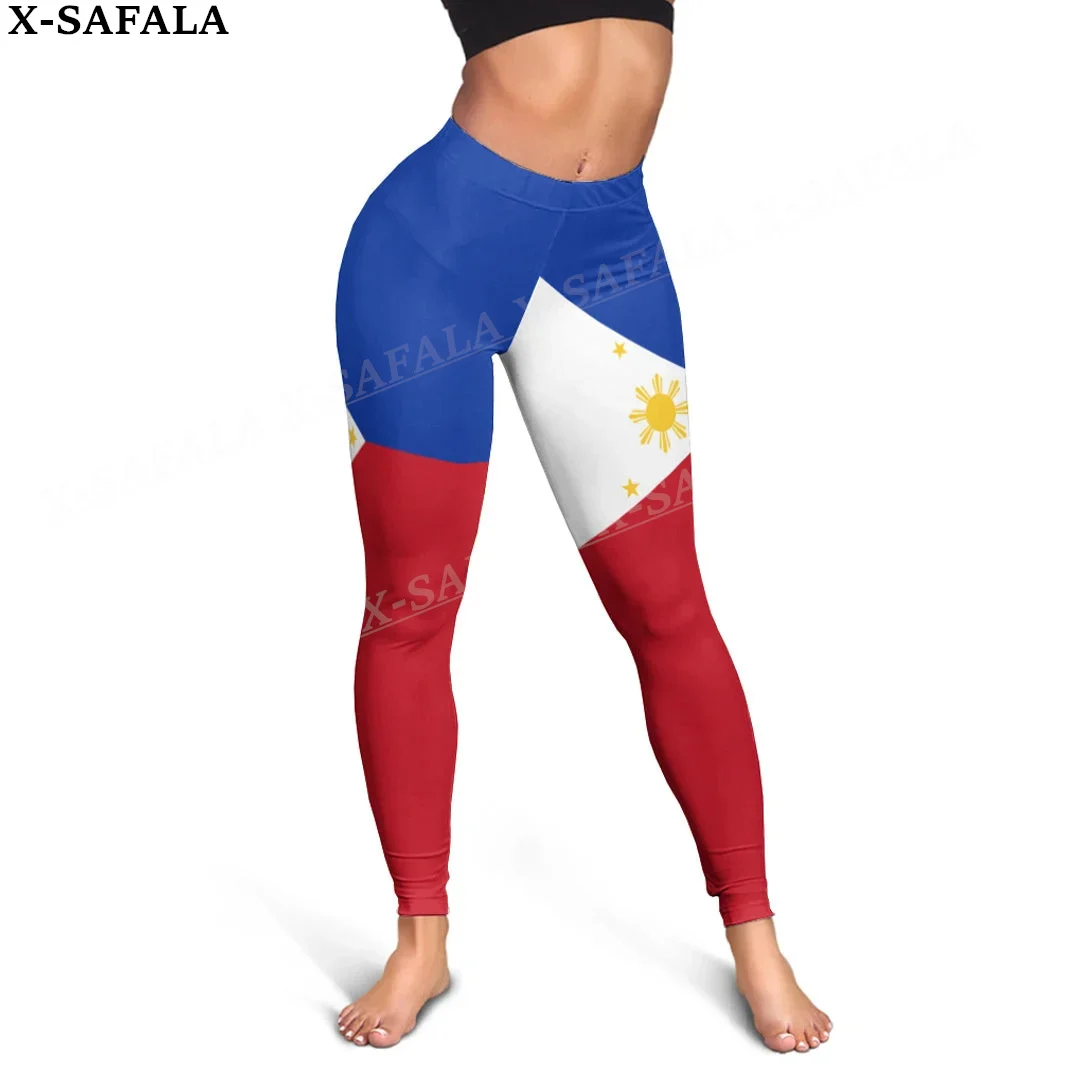 Wapen Van Filipijnen Love Country Leggings 3d Print Vrouwen Yoga Meisje Stretch Gym Slanke Hoge Taille Legging Zomersport-1