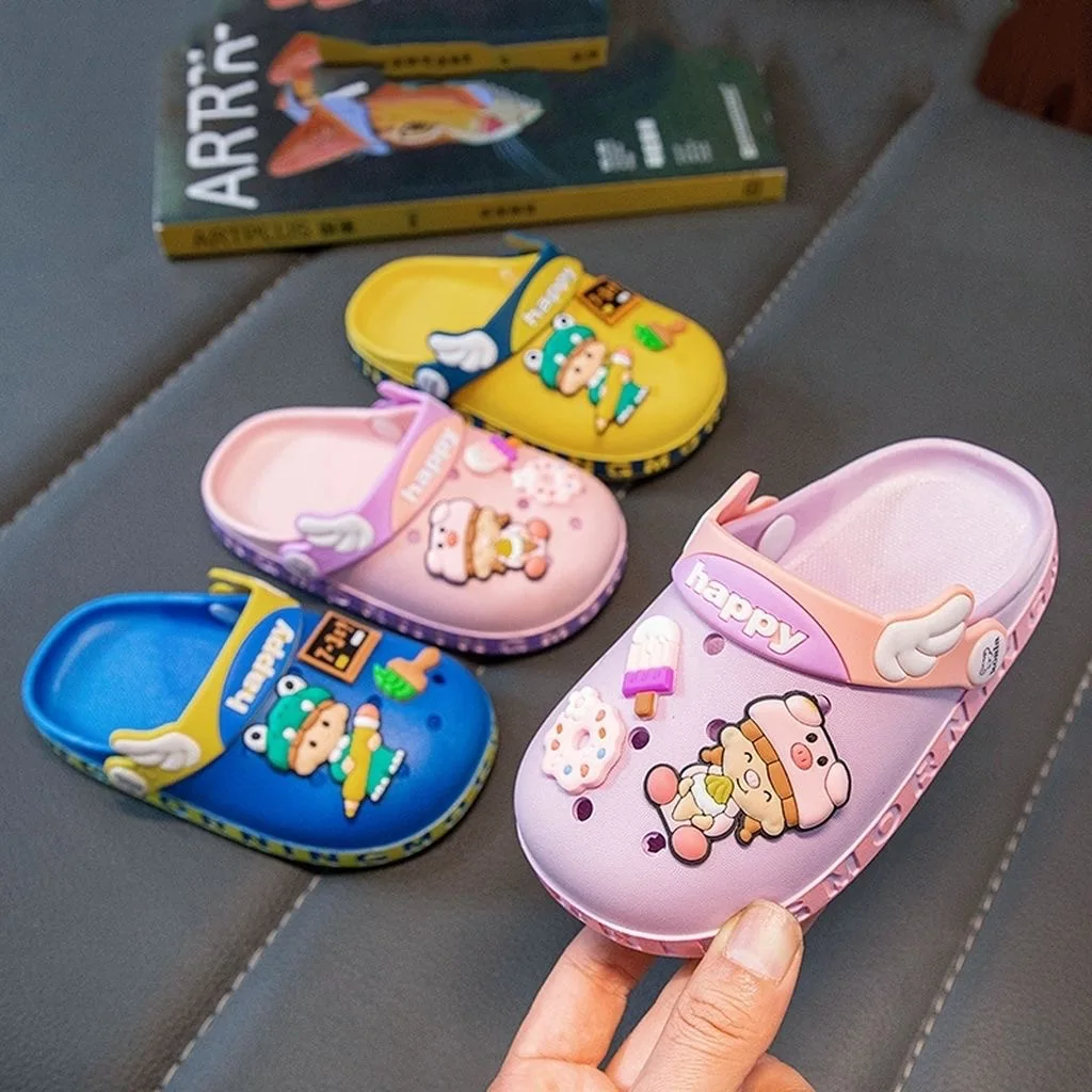 Pantuflas Child Slippers 2023 Summer New Cartoon Boy Slippers Non Slip Girl Sandals Home Shoes Kid Shoes Flip Flops Beach Shoes