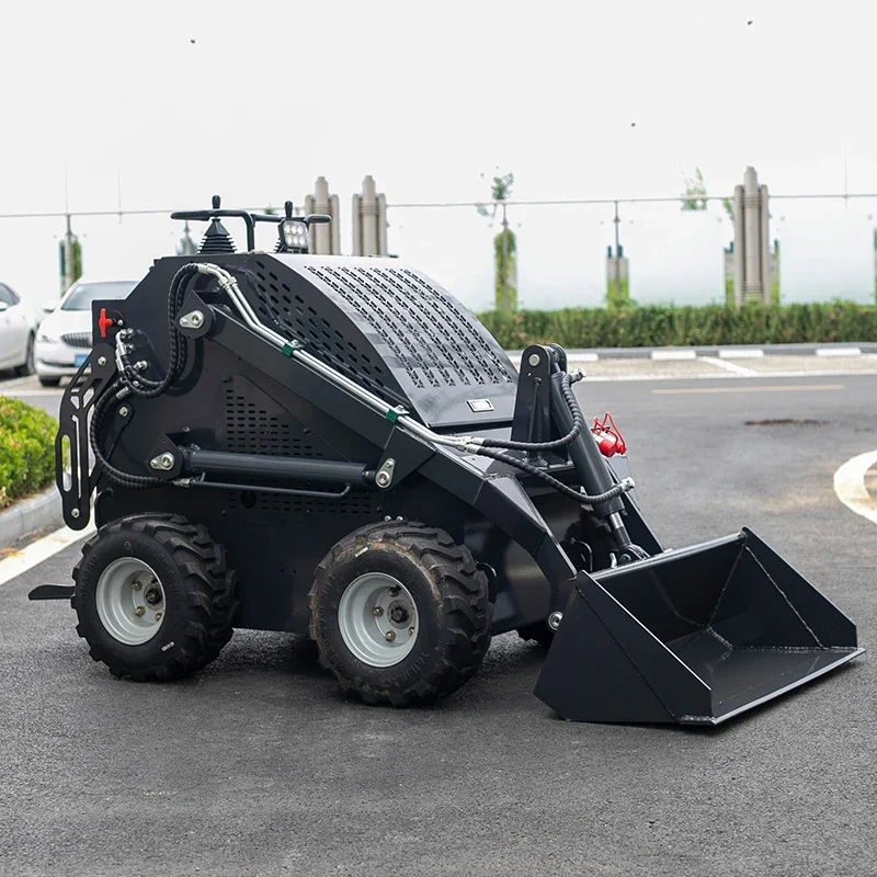 Mini Skid Steer Loader with Quick Attach Interface for Multiple Attachments Backyard Land Clearing Farm Site Compact