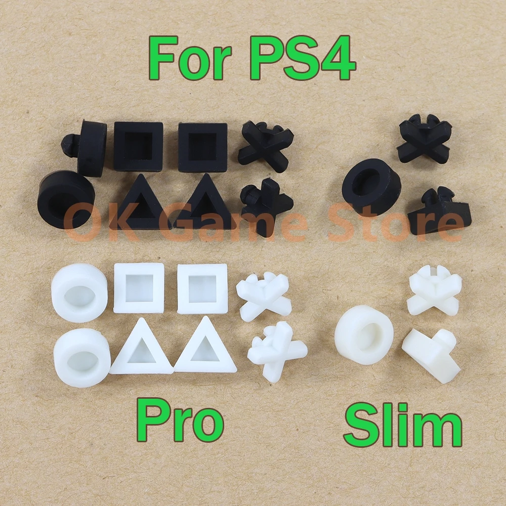 1Set For PS4 Silicon Bottom Rubber Feet Pads Cover For PS 4 Slim Pro Console Housing Case Rubber Feet Cover