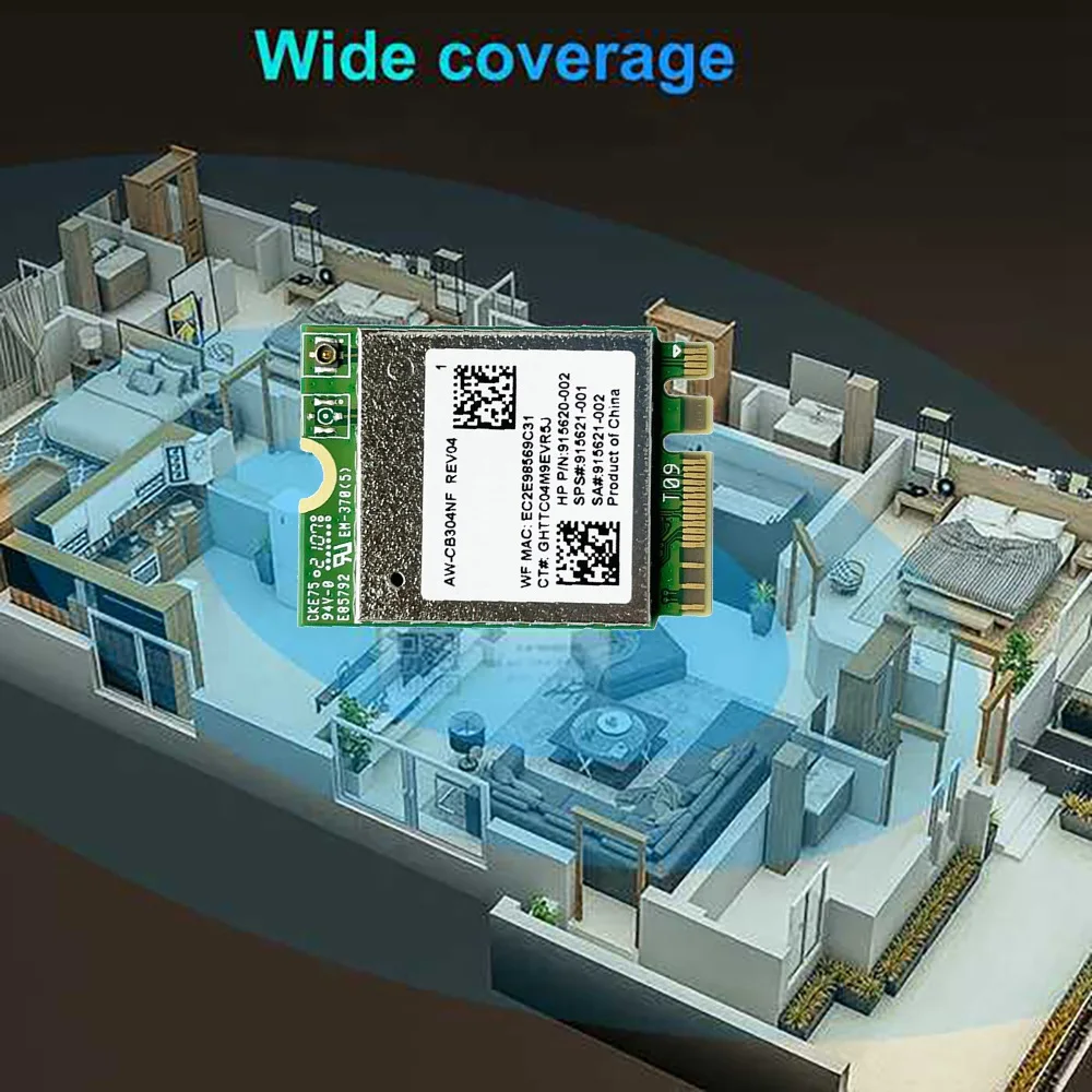 AW-CB304NF RTL8821CE bezprzewodowa karta sieciowa 2.4G/5G dwuzakresowy Bluetooth 4.2 433 mb/s 802.11AC Laptop karta sieciowa IPC