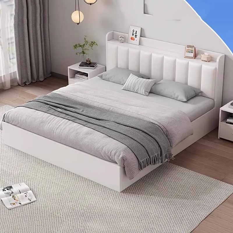 Girls Comforter Bed Frames Large Luxury Platform Bedframe Full Size Double Bed Queen Headboards Letto Matrimoniale Furniture