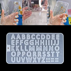 Letter Mold Alphabet Number Epoxy Resin Mold Crystal Pendant Silicone Molds For DIY Craft Decorate Jewelry Making Accessories