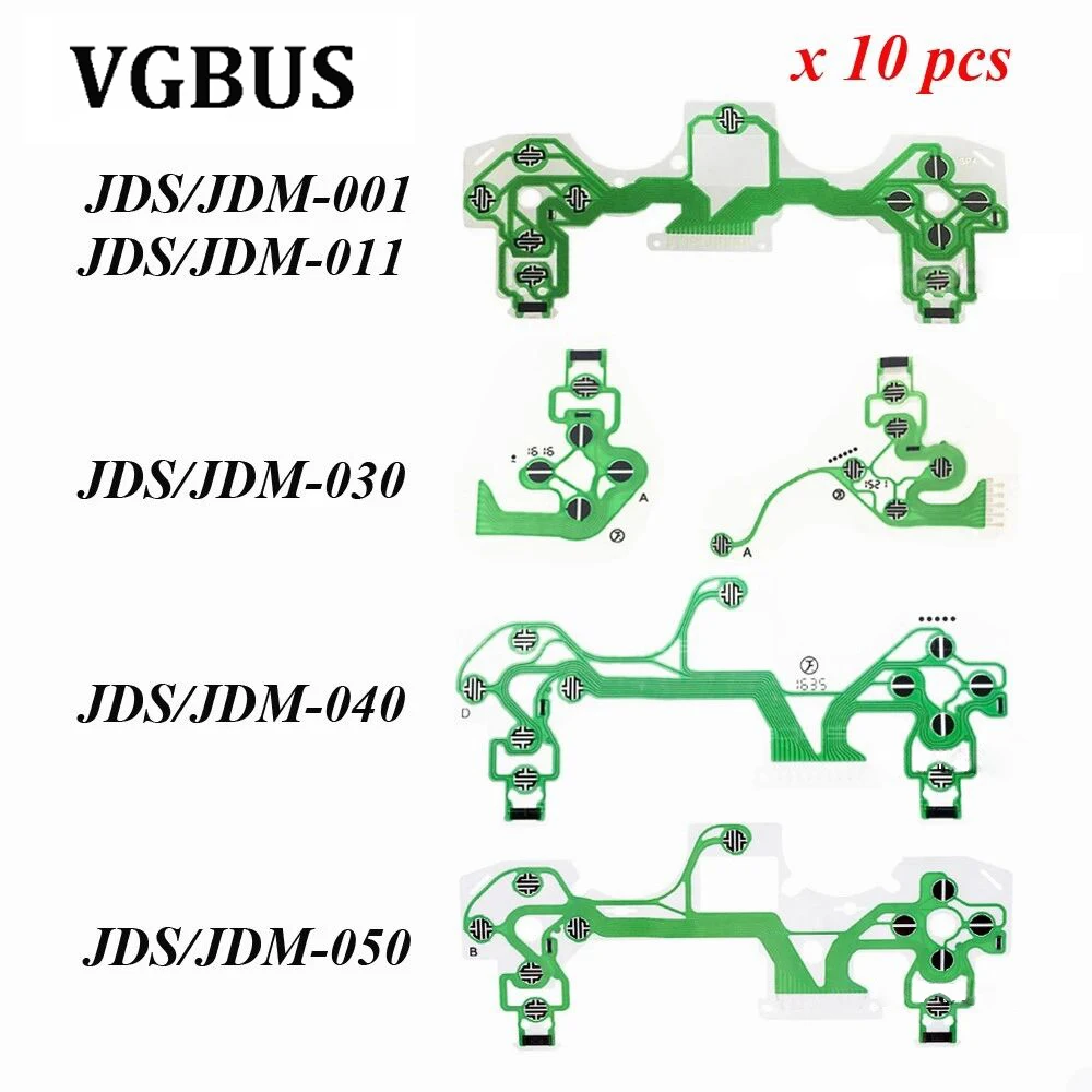 10Pcs Conductive Film Keypad Flex Cable PCB Buttons Ribbon Circuit Board For PS4 4 Pro Slim JDM JDS 001/011/030/040/050