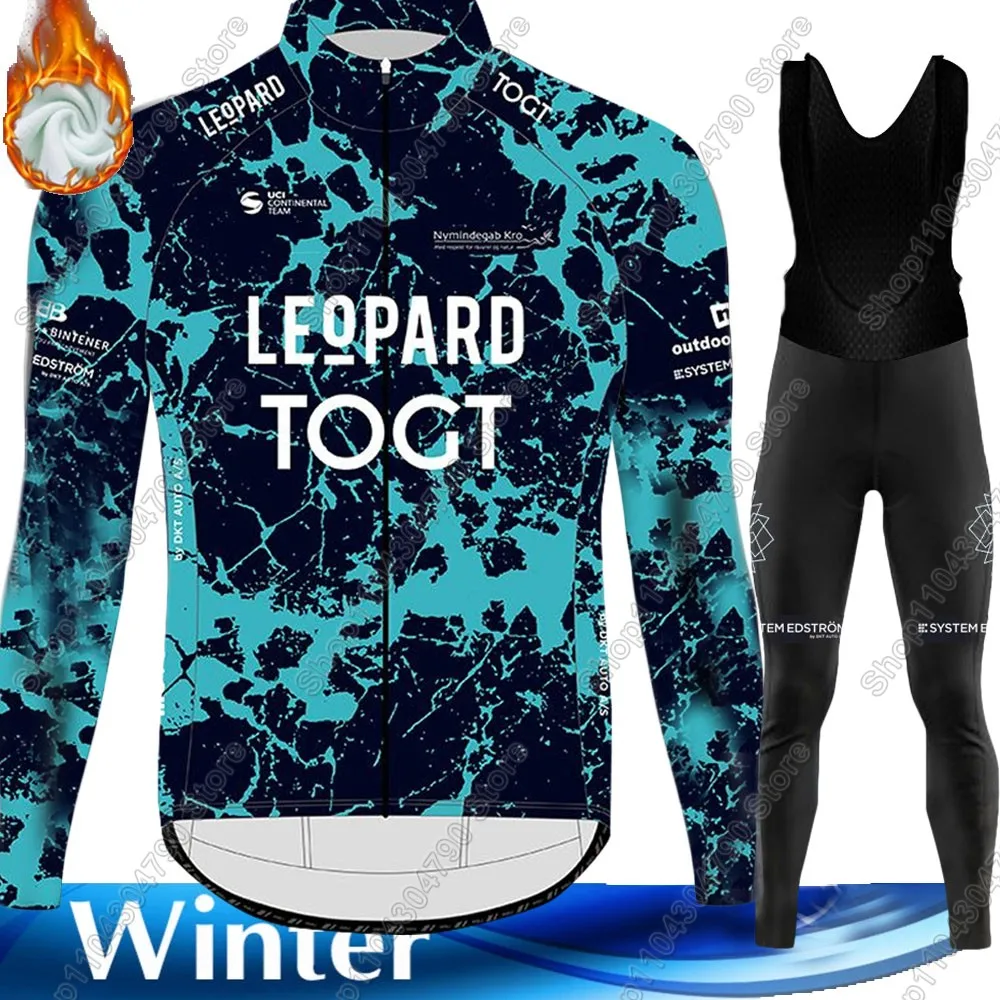 

Leopard TOGT Pro Cycling Team 2026 Cycling Jersey Set Winter Clothing Suit Men Long Sleeve MTB Bike Road Pants Bib Ropa Ciclismo