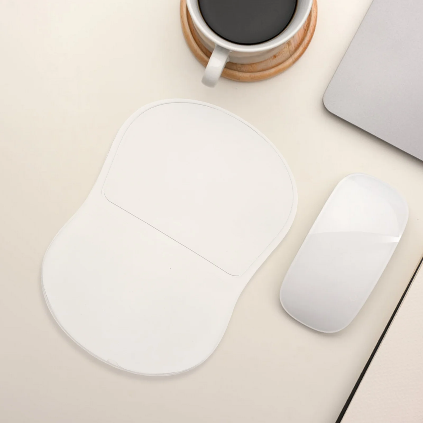 

Силиконовый коврик для мыши, подставка для запястий, прозрачная эргономичная нескользящая основа, защитная подушка для запястья стола для компьютера, офиса, ноутбука