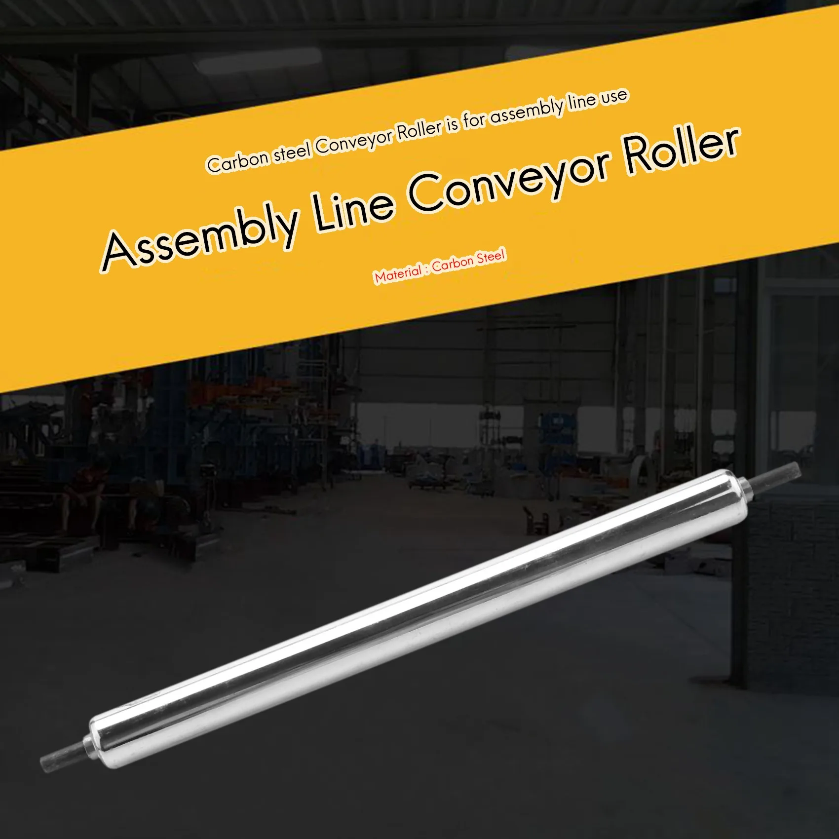 New 25mm x 300mm Carboon Steel Assembly Line Conveyor Roller
