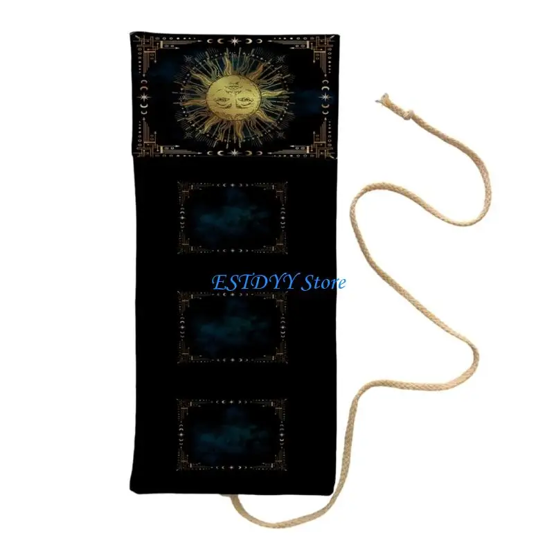 G6DE أنيق بطاقة التارو حامي بولي الكتان نظيفة بسهولة للملحقات الروحية #3