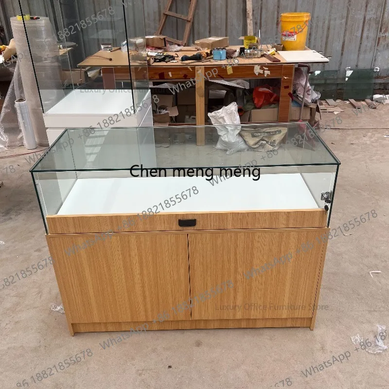 Factory Direct Sales Jewelry Glass Display Cabinet Designer Memorial Hall Exhibition Podium Commercial Furniture
