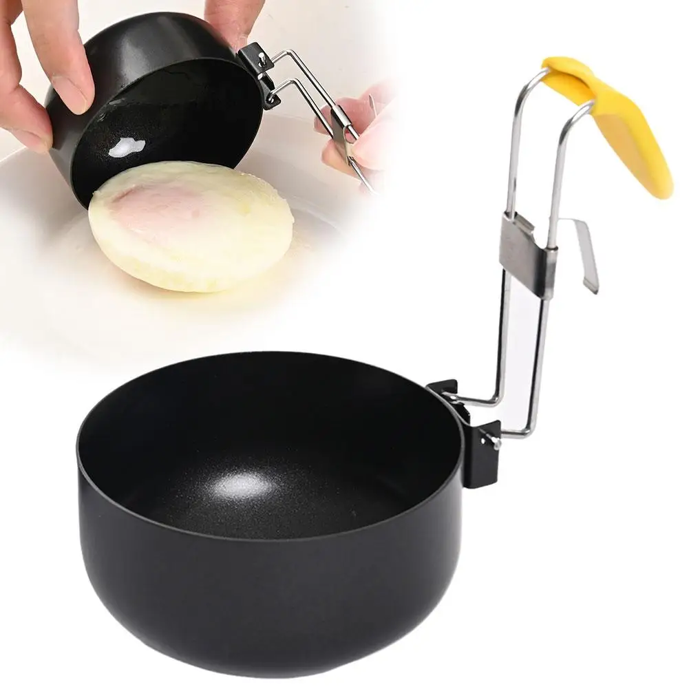 1/2PCS Collapsible Hanging Ear Type Egg Steamer Cooking Egg Spoon Kitchen Creative Gadgets Mold Fried V7B8