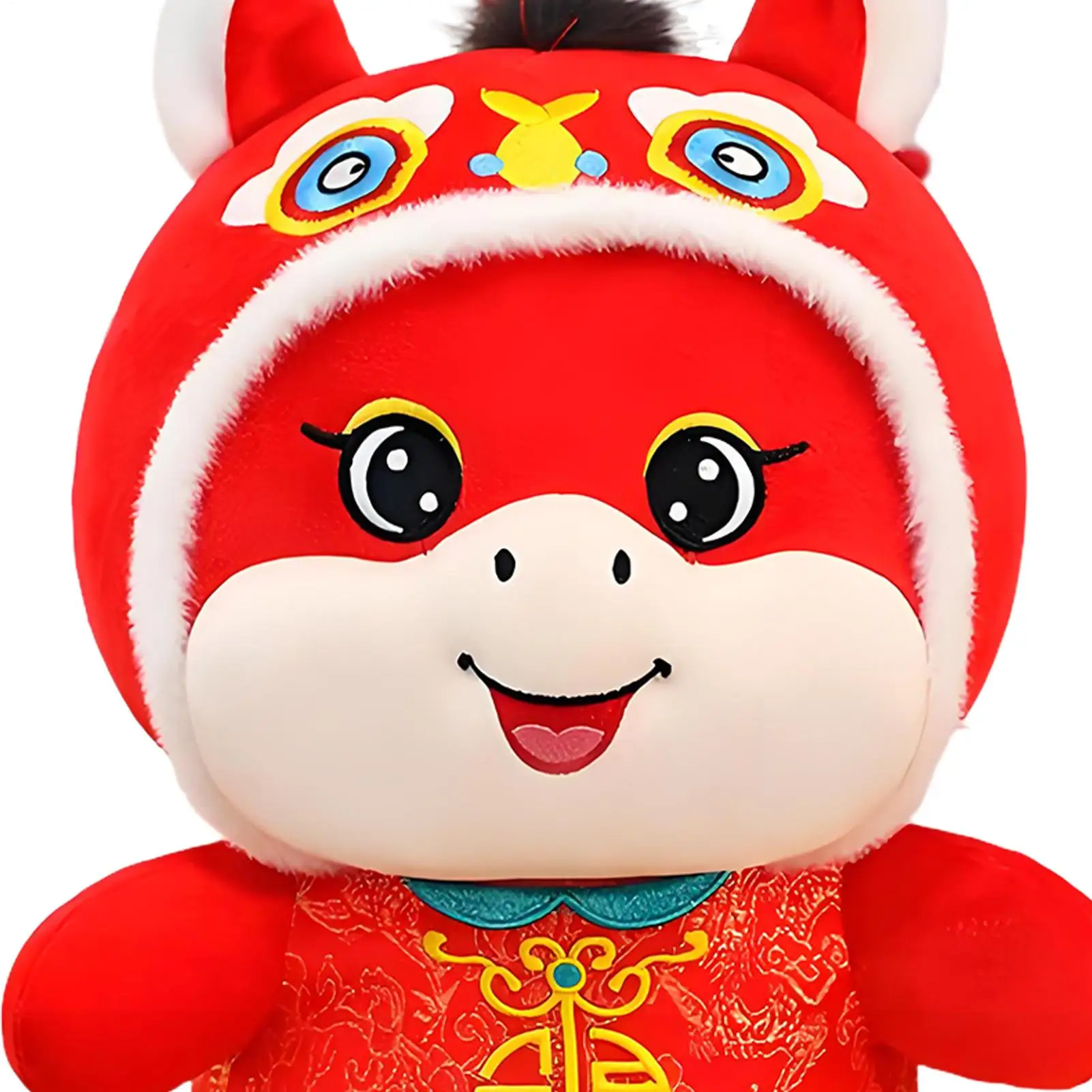 2026 الحصان العام التميمة أفخم دمية أفخم الكرتون محشوة الحيوان الحصان التميمة دمية السنة الجديدة الديكور مهرجان الربيع هدايا الاطفال