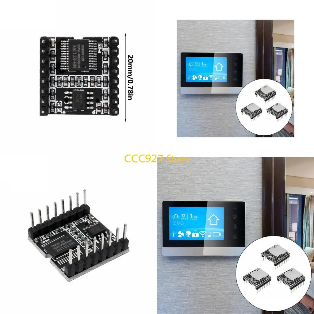B03F para DFPlayer Mini Player Module Módulo TF TF U Disk DFPlayer Sound Voice Module