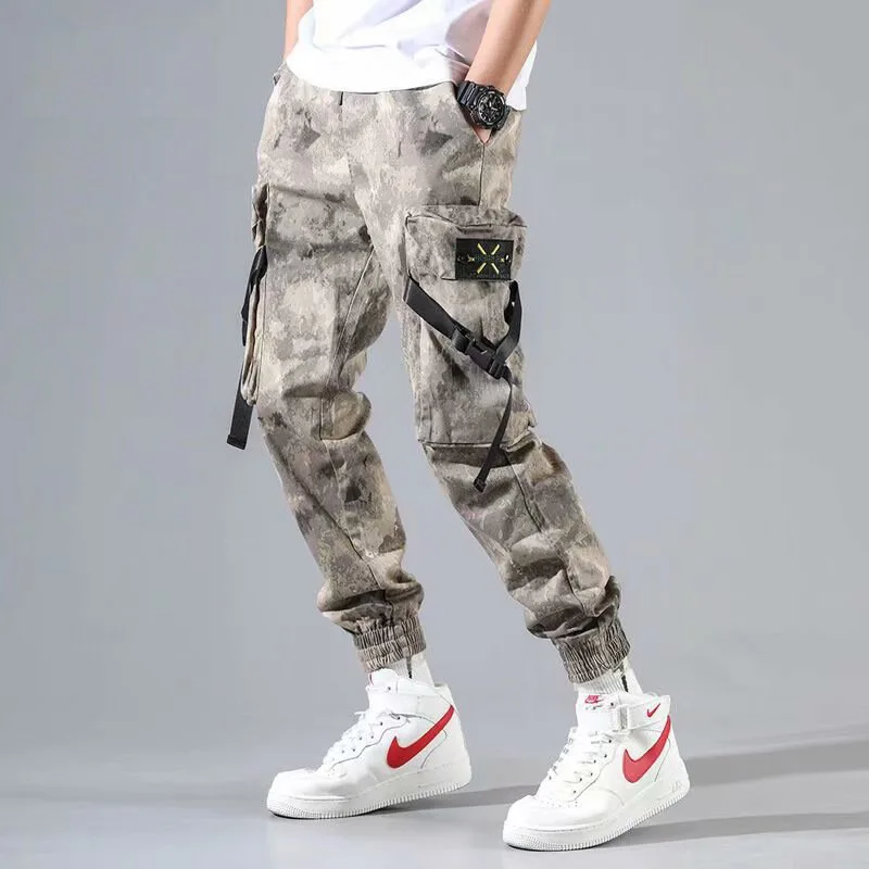 Streetwear Jogging Pants Men Harajuku Winter Spring Hip Hop Cargo Japanese Style Trousers Casual Techwear Male\'s Sports Suit