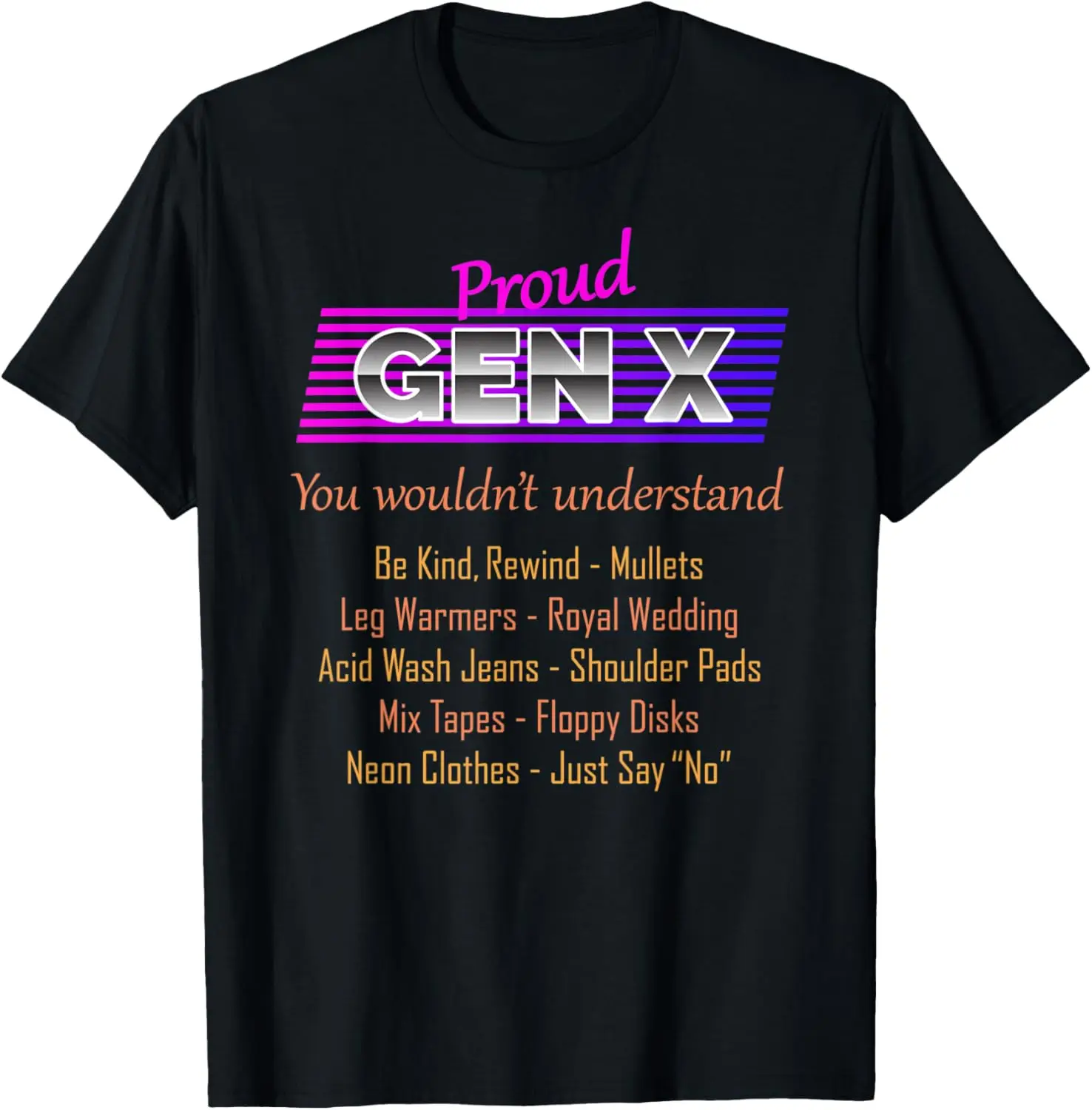 

Футболка Proud Gen X Gift на день рождения для 45, 50, 55 лет
