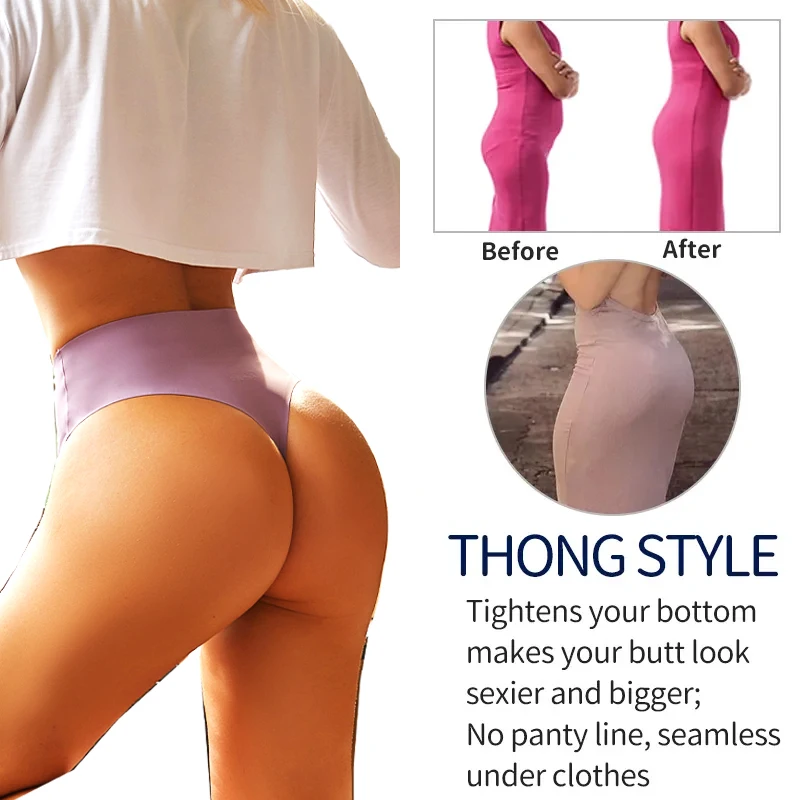 Ropa interior adelgazante de cintura alta con forma de Tanga para mujer, bragas de Control de barriga, levantador de glúteos, moldeador de cuerpo