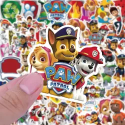 50PCS PAW Patrol Stickers Cartoon PVC Decals DIY Decoration Waterproof Skateboard Luggage Phone Fridge Car Gifts