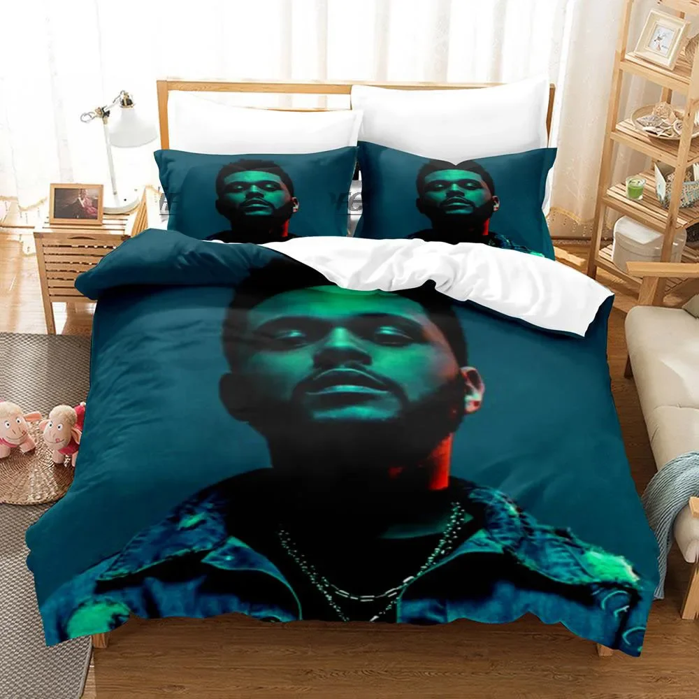 XO The Weeknd Bedding Set Single Double Queen King Size 3D Printed Bed Sheet Set For Bedroom New Duvet Cover Bed image 5