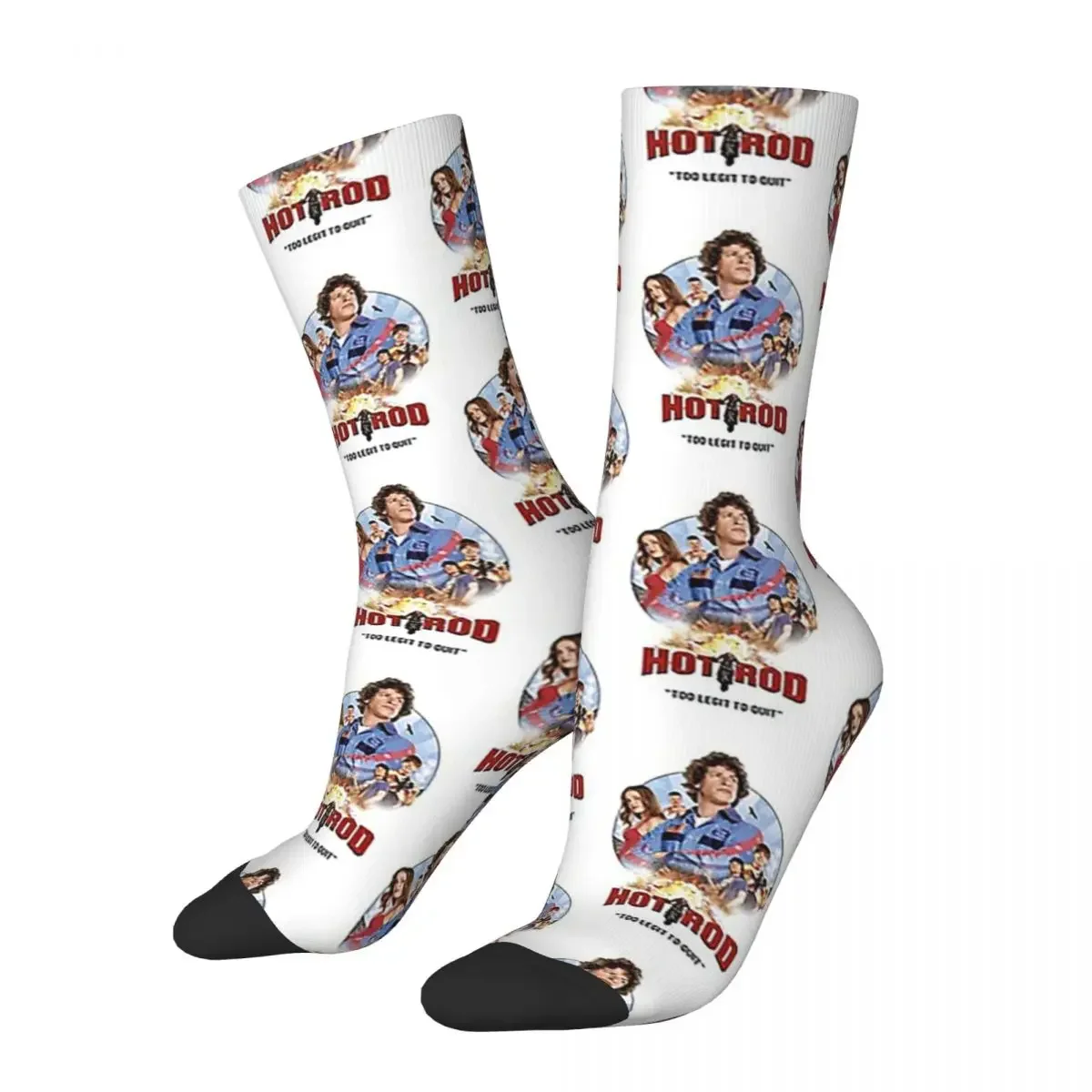 Hot Rod Movie Andy Samberg Socks Harajuku High Quality Stockings All Season Long Socks Accessories for Unisex Gifts