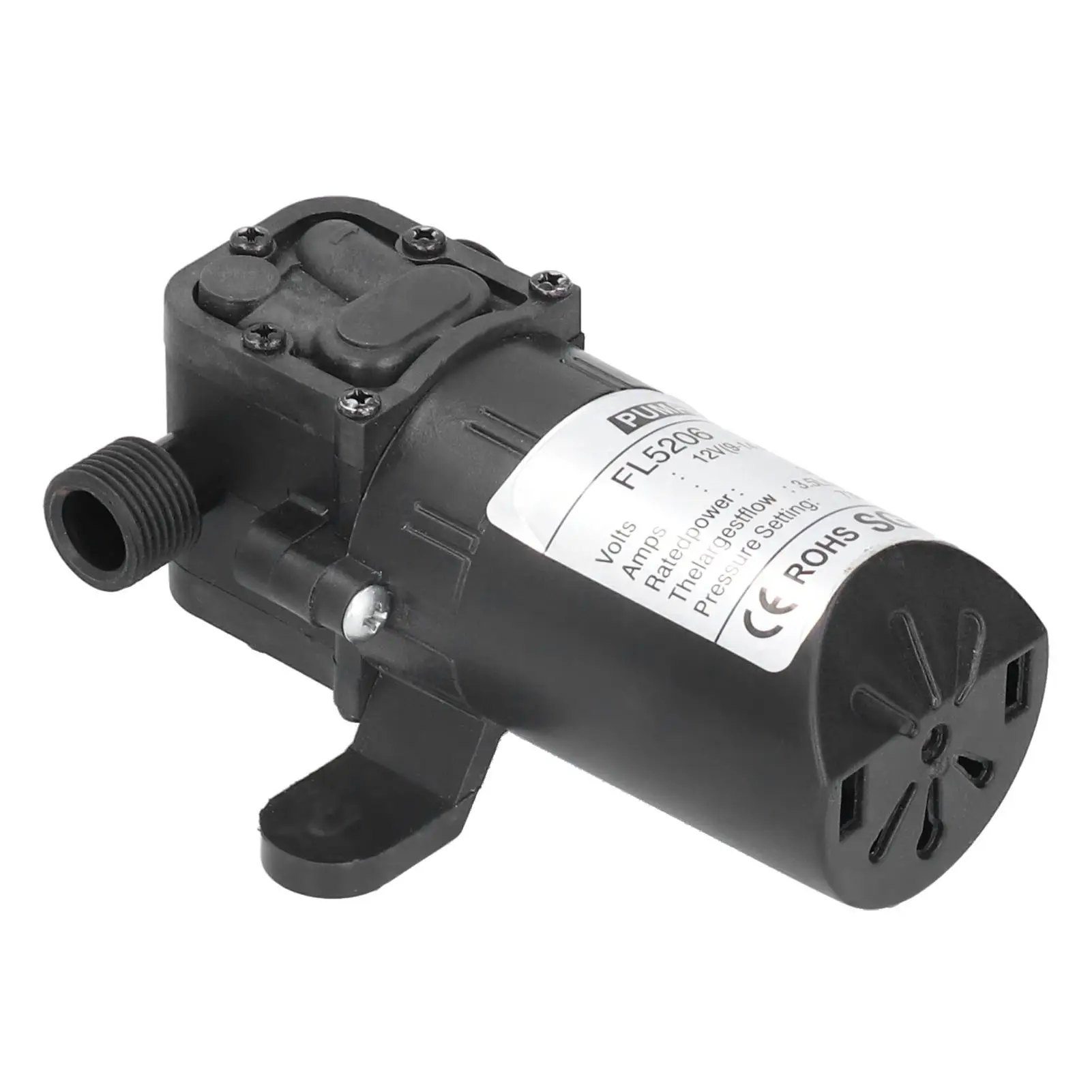 12V 36W Micro Diaphragm Water Pump - 1/2 Priming Sprayer for Industrial Painting & More