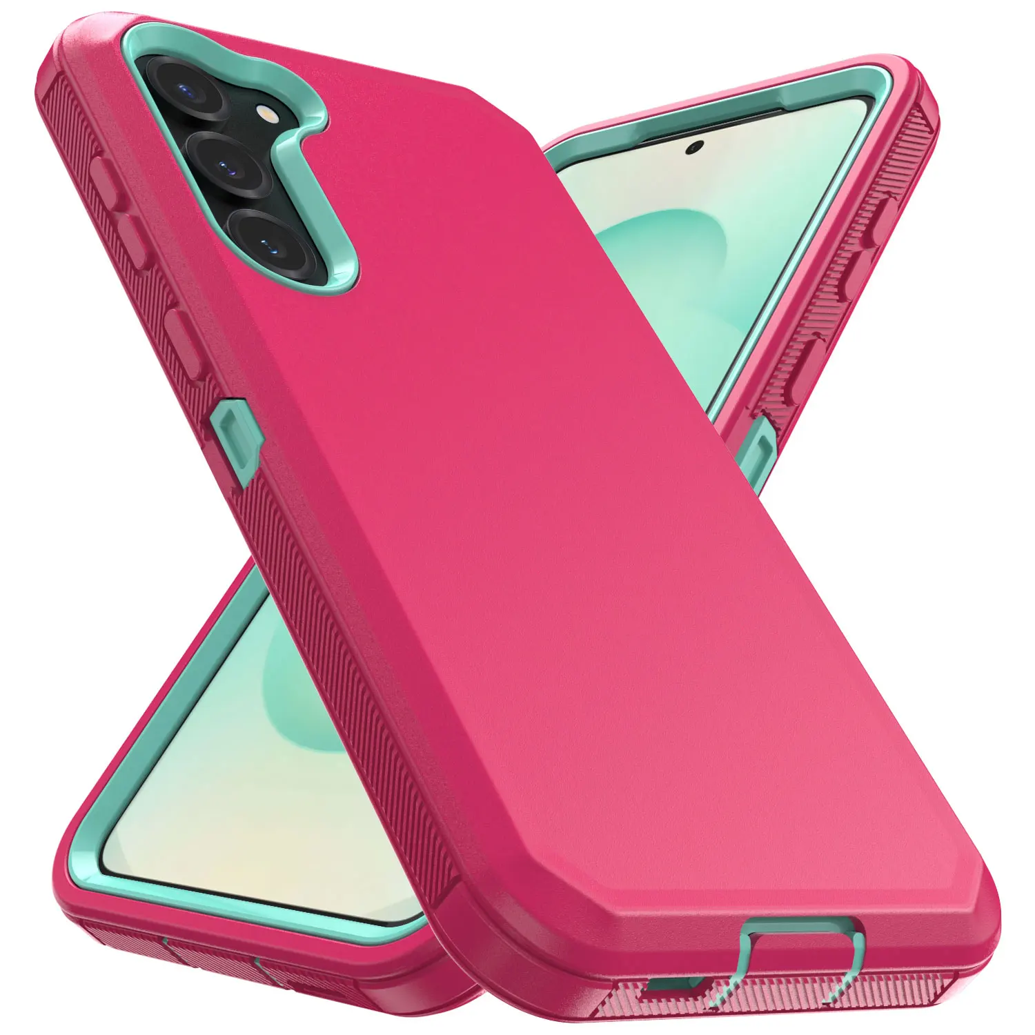 Für Samsung Galaxy S25 S25 Plus S25 Ultra 5G stoßfeste Handyhülle schlanke, robuste, robuste, weiche Schutzhülle mit Gürtelclip