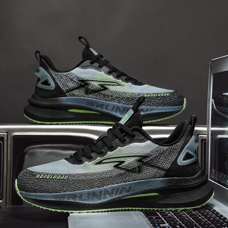 

2025 Spring and Autumn Sports Shoes Men's Travel and Leisure Shoes Breathable Mesh Running Shoes Men's Shoes