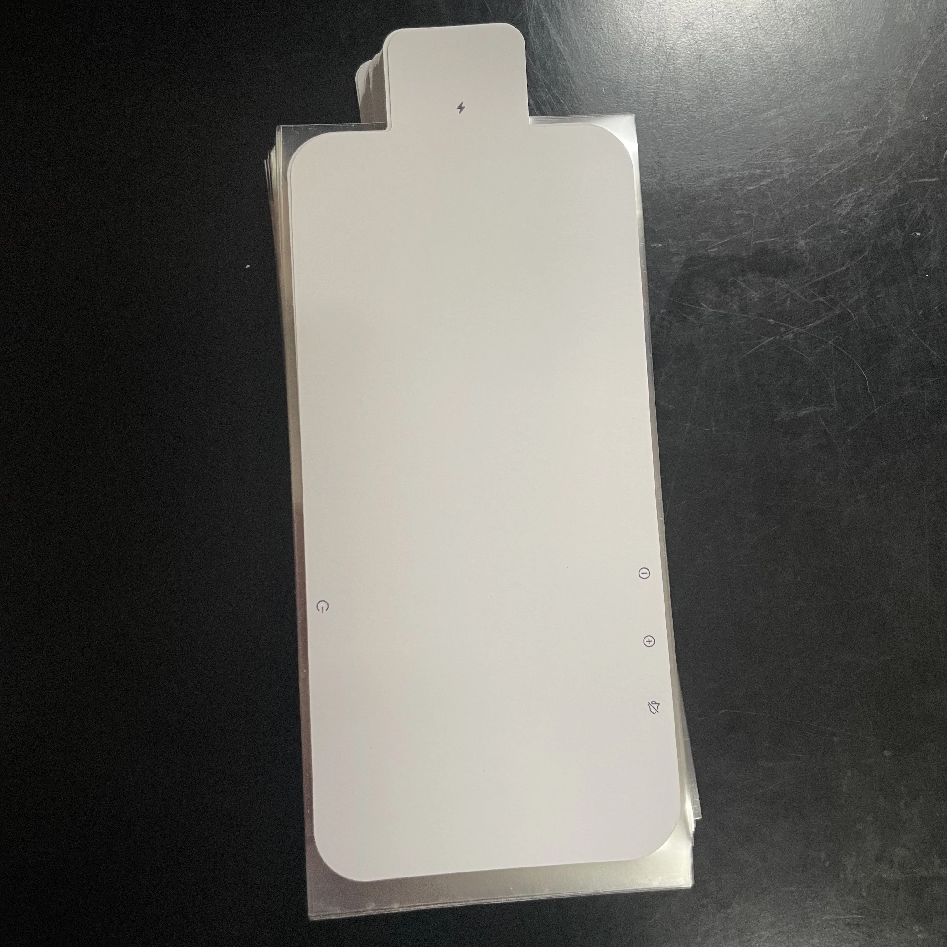 20PCS White Anti-Dust Screen Protector, New Phone Front Film For 17 16 15 Air Pro Max Plus, DIY Replacement Shipping Film